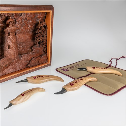 FLX-KN-100-with carved frame - whiteBG